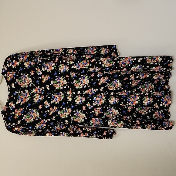 Boden Preppy  Wild Cluster Crew Neck Fit-And-Flare Dress Floral  Dress Size 10 - Picture 10 of 16